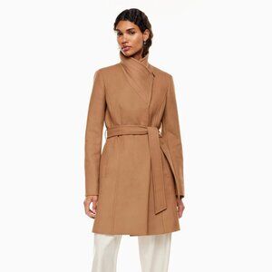 Tan Connor coat from Aritzia